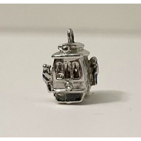 Vintage San Francisco Metal Charm Pendant Trolley Car - Picture 8 of 12